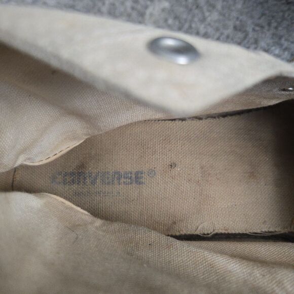 Vintage White Converse Shoes Mens 13 All Star High Tops Made In USA - Picture 15 of 15